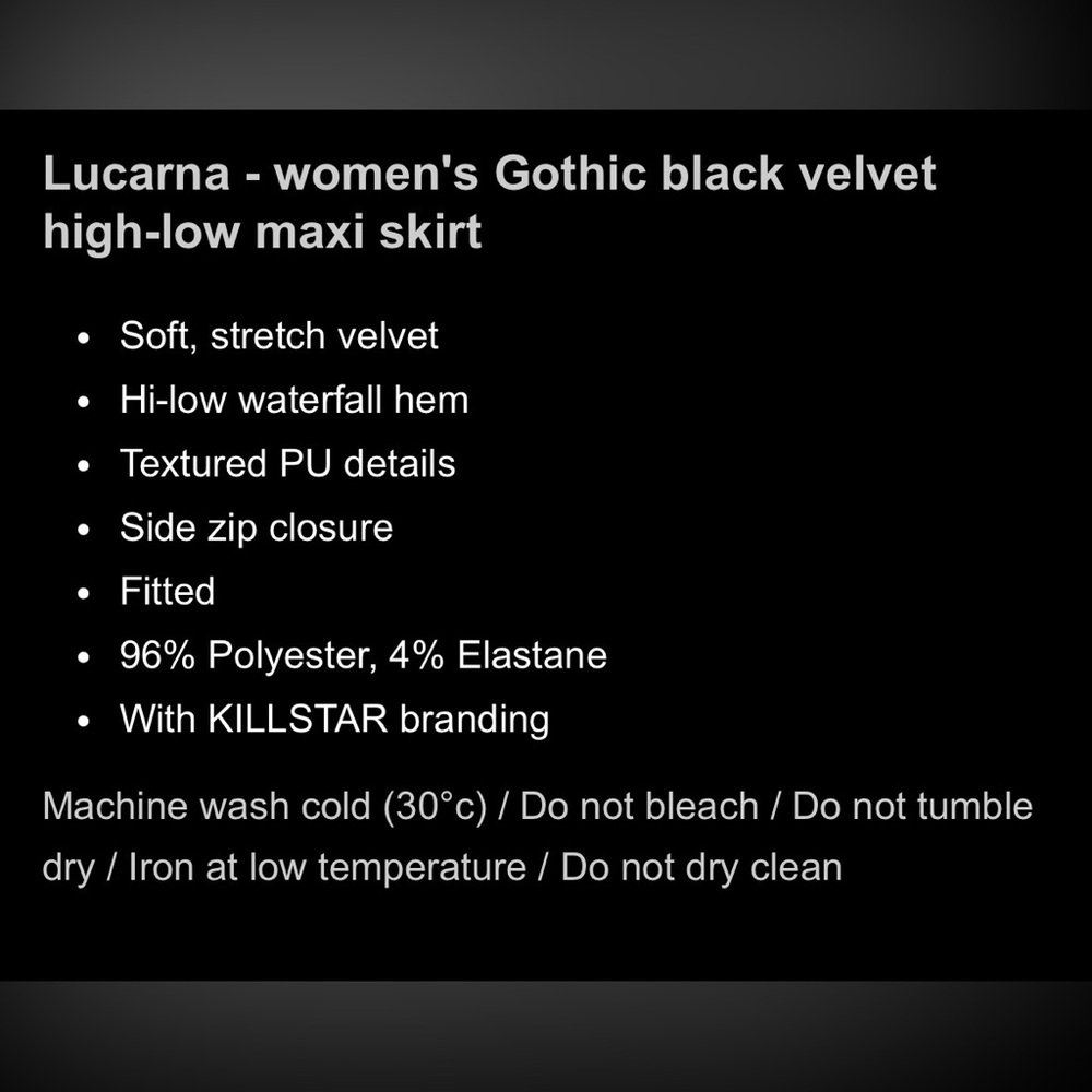 Killstar Lucarna Skirt - Picture 5 of 11